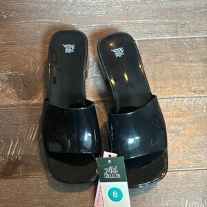 Black Women's Slide Sandals